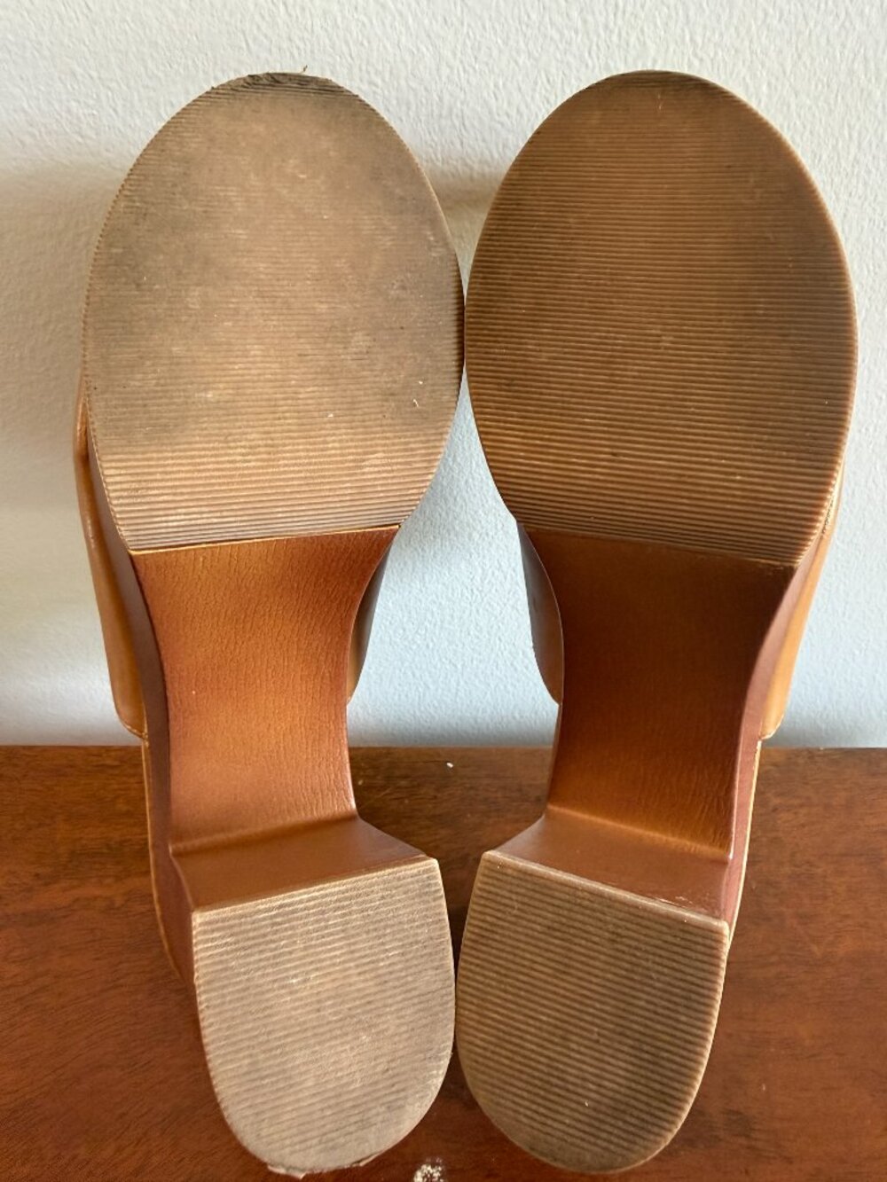 Madden Girl Hill Platform Slide Sandals Tan Open Toe Women's Size 7.5 - Picture 5 of 6